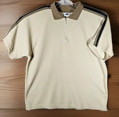 Vintage 90s Wooden Dog 1/4 Zip Performance Polo Shirt Mens XL Surf Skate Y2K