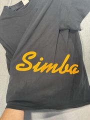 Simba Shirt Mens Large Black Yellow Graphic Tee T-Shirt Movie Disney Lion King