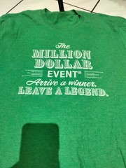 The Million Dollar Event Graphic T-shirt In Green Size Extra Large
