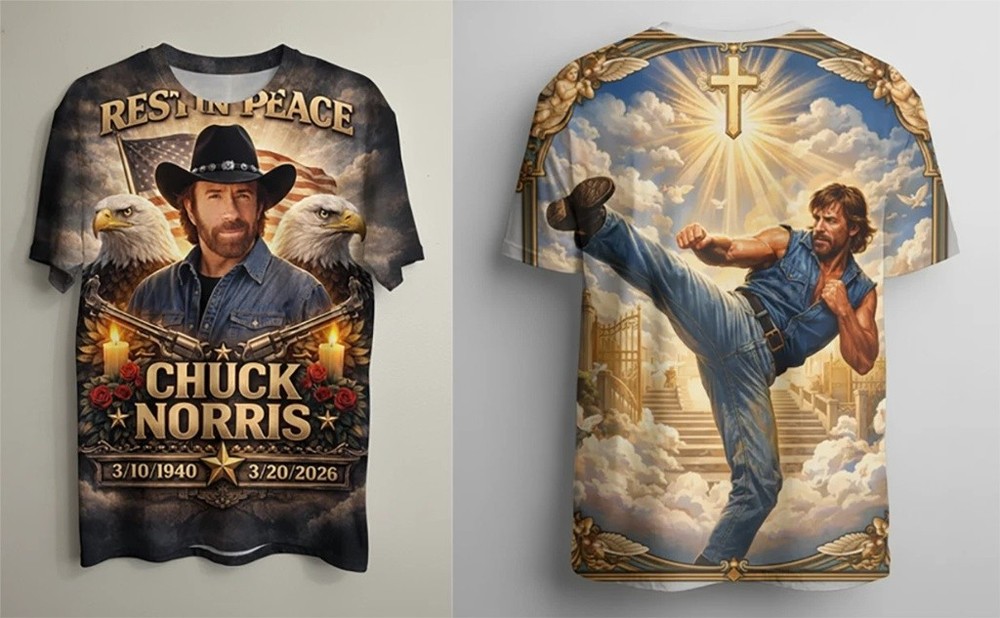 Rare 1940-2026 Chuck Norris Legends Never Die In Lover 3D T-shirt S to 5XL GG261