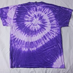 “420” Tie Dye T-shirt Adult XL Purple Spiral Cotton Hippie 70’s New