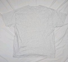 Unisex Vintage Hanes Heathered Gray Face Of A Cat Illustrated T-shirt Sz L