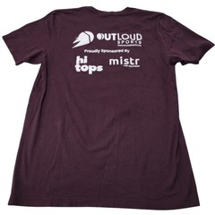 Athletic Union Shirt Size Large OutLoud Sports Graphic Print Shirt LGBTQ Sports