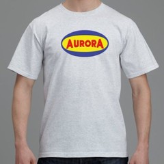 Aurora Model Kits Retro Logo 100% Cotton Graphic T-Shirt