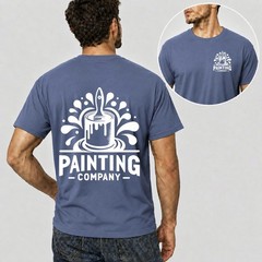 Men Personalised Work T Shirt Custom Trade Company Logo Painter Plumber Mechanic