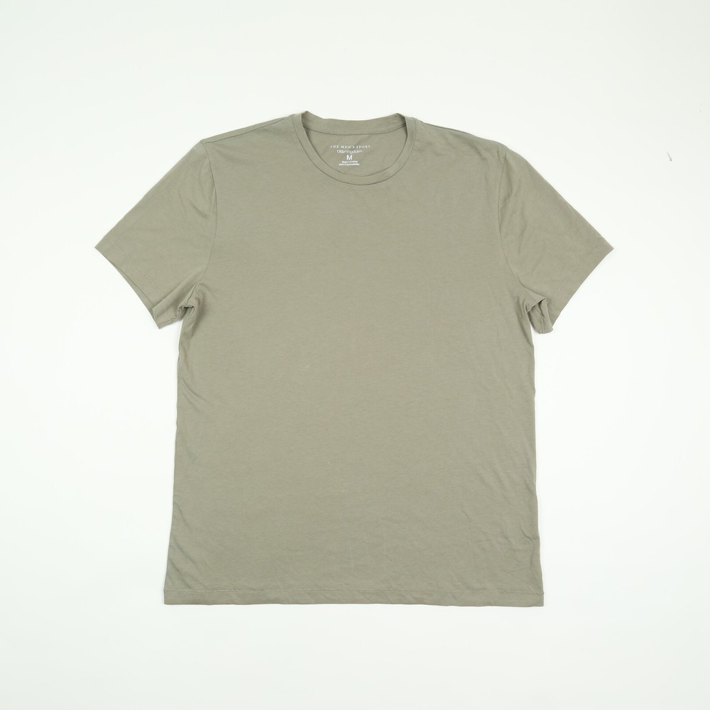 The Men’s Store Pima Cotton Solid T-Shirt Vetiver Green Size M 3207