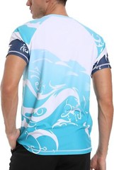 Men’s Rash Guard Swim Shirt UPF 50+ Quick Dry Loose Fit Surfing Fishing Tee