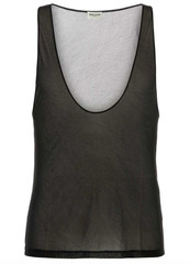 NWT Saint Laurent YSL Runway Scoop Plunging U Sleeveless Tank Top Shirt XS $1650