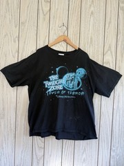 VINTAGE TWILIGHT ZONE TOWER OF TERROR T-SHIRT XL DOUBLE SIDED DISNEY MGM 90s Y2K