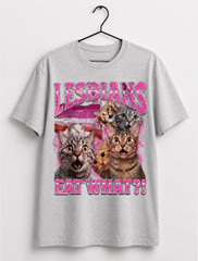 Lesbian Cat Lover T Shirt Funny LGBTQ Pride Graphic Tee Cute Kitty Gift Unisex