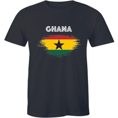 Men’s GHANA Ringer T-Shirt Football Africa Cup Of Nations 2019 Retro Country Top
