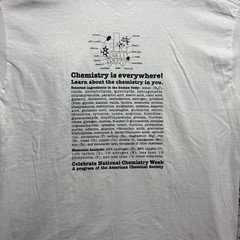 Vtg National Chemistry Week Shirt XL Science Scientist Grunge Colorful Graphic