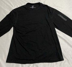 Kuhl Kommando Crew Shirt Mens Sz XL Black Long Sleeve Pullover Organic Cotton