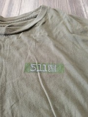 5.11 Tactical Gear Shirt Mens XL Green Flag Graphic Back Hit Comfort Work Wear