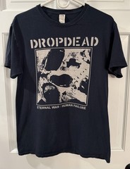 Fruit of the Loom Drop Dead Gorgeous Band Heavy Cotton T-Shirt Navy M