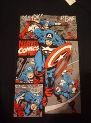Marvel Official Captain America Comic Book T-Shirt Size Small: New with Tag