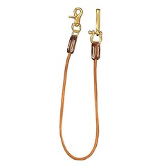 Biker Genuine Leather Wallet Chain Jeans Keychain With Solid Brass Clasp (40cm)