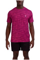Spyder Men’s Standard Quick Dry Short Sleeve Solid Rashguard Wine