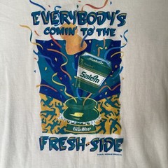 Vintage 1992 Silkworm Salem Cigarette Promo Mens XL White Preowned Graphic Tee