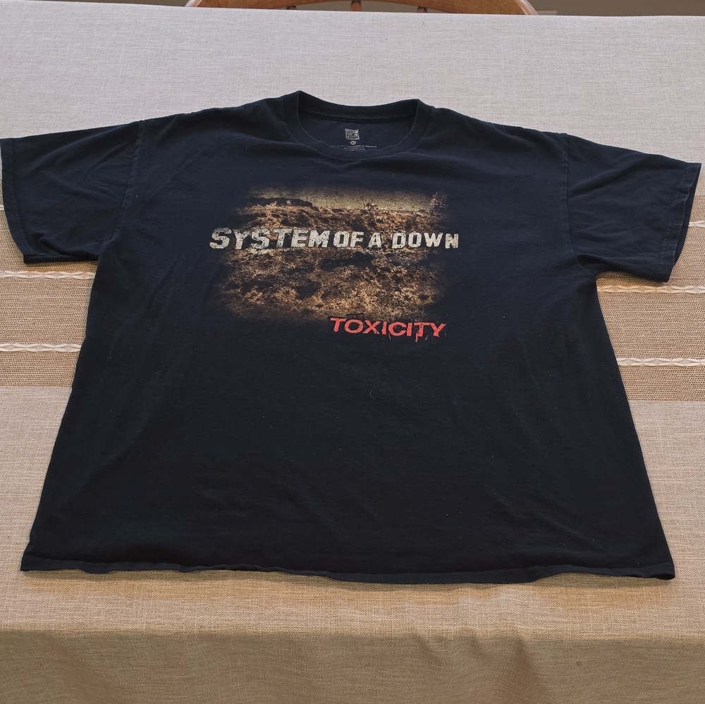 System of A Down Toxicity Men’s T-Shirt Size XL Short Sleeve Cotton Official
