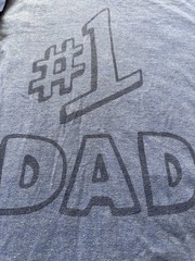 Homage Dad T Shirt Lot Men’s Large #1 Dad Super Dad Blue Graphic Tees