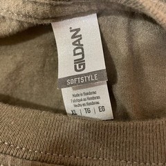 Gildan Adult Softstyle T-Shirt Crecent Moon Logo XL Olive Crew Neck T-Shirt