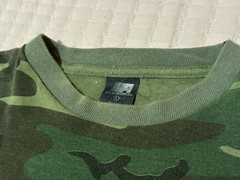 Vtg Ace Sportswear Shirt Woodland Camo Pocket Single Stitch USA Made 90s Large