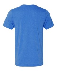 Bella + Canvas 3001CVC XL Heather True Royal CVC Jersey Unisex Blue Tshirt