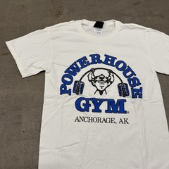 Powerhouse Gym Men’s T-Shirt Small Anchorage Alaska Bodybuilding White