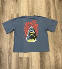 Universal Studios Japan Jaws Unisex XL Kanji T-Shirts Blue Japanese design