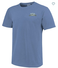 Comfort Colors Men’s Crater Lake National Park T-Shirt S Washed Denim Graphic T