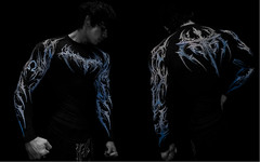 Breathedivinity Striped high-elastic sports tight long-sleeved shirt