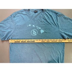 Volcom Hawaii Logo Graphic T-Shirt Blue Surf Skate Tee Men’s Medium