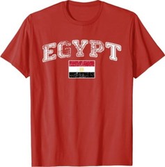 Egypt Flag Vintage Men Women T-Shirt