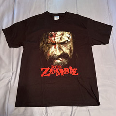 2011 Black Rob Zombie Hillbilly Deluxe Tour Graphic T-shirt – Size Large