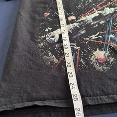 C-Life Group Star Wars Death Star Millennium Falcon Graphic T-Shirt Size S