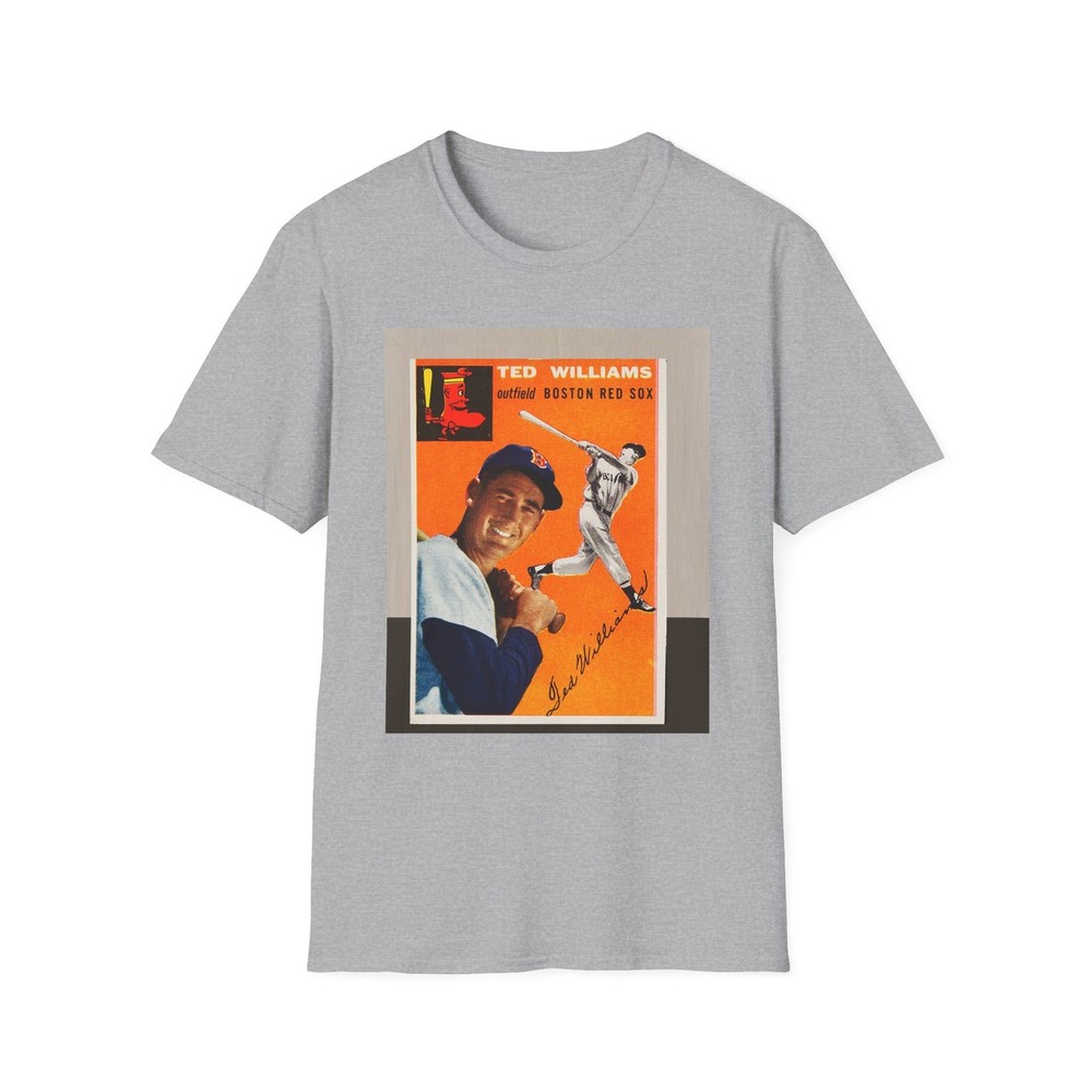 Ted Williams Red Sox Baseball Card Photo Art T Shirt, Unisex Sports