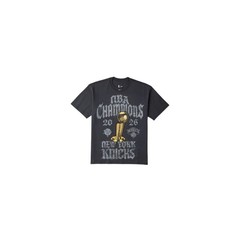 Nike NBA Champions New York Knicks 2026 Crystal Rhinestone T Loose Fit Black L