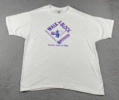 Vtg FOTL XL Shirt Walk A Block New Balance Newton Massachusetts April 16 2000