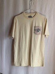 Rare Hey Dude x Billabong Pocket Tee – Cream Size Small Limited Edition