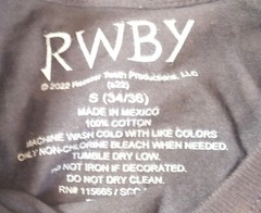 RWBY Silhouette Symbol Team JNPR Small Shirt Jaune Nora Pyrrha Ren Anime Ruby