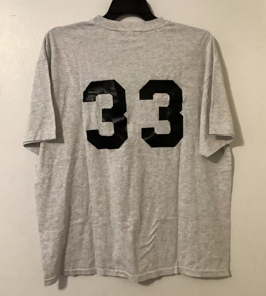Vintage Hanes Heavyweight Number 33 T Shirt Tee Size XL