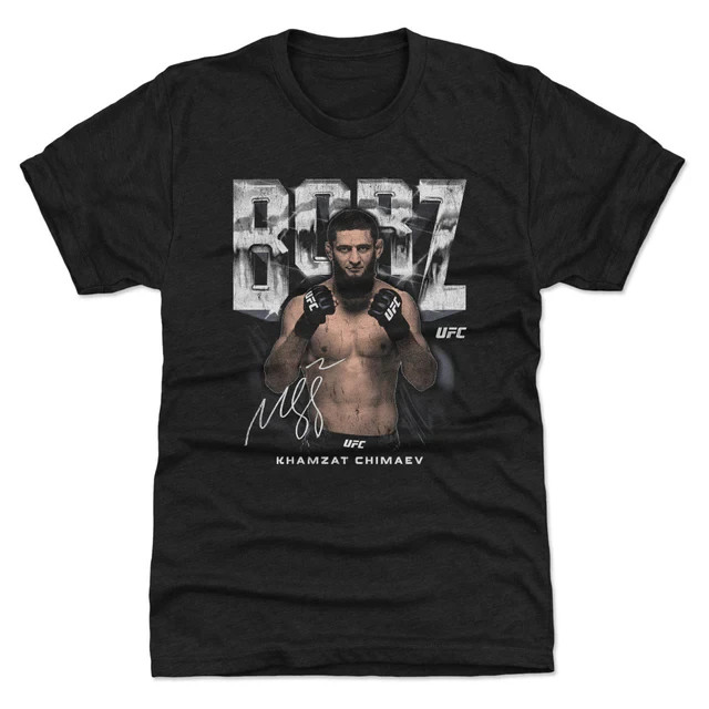 Khamzat Chimaev Borz Men’s Premium T-Shirt UFC MMA Fighter Fan Graphic Tee