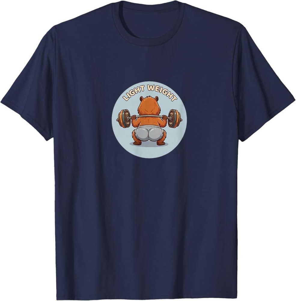 Light Weight Baby Funny Workout Capybara T-Shirt T-Shirt