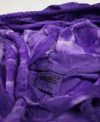 Vintage 90s Palm Beach Florida Purple Tie Dye Hoodie T Shirt USA Made Too Cool