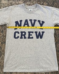 VTG 80s 90s US Navy Naval Academy Crew Rowing Team T Shirt SZ M Single Stitch