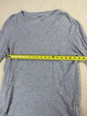 NN07 No Nationality Shirt Clive Waffle Knit Thermal Long | Gray | Size XL