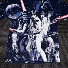 Star Wars War Of Wars Allover Print Tee T-Shirt Tee Yoda Luke Darth Vader R2D2
