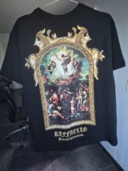 Rebel Vengeance Raffaello Transfiguration Black Graphic Men’s T-Shirt SMALL