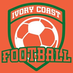 Ivory Coast Football – Soccer Sports Competition T Shirt – Orange